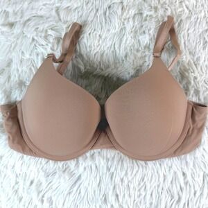Victoria's Secret 34C T-Shirt Push-Up Full Coverage Bra‎ Nude Beige Sexy Glam